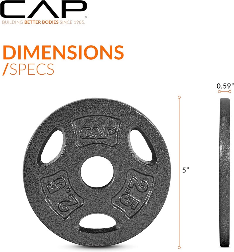 CAP Barbell أقراص وزن بقبضة قياسية بقطر 1 إنش - Image 5